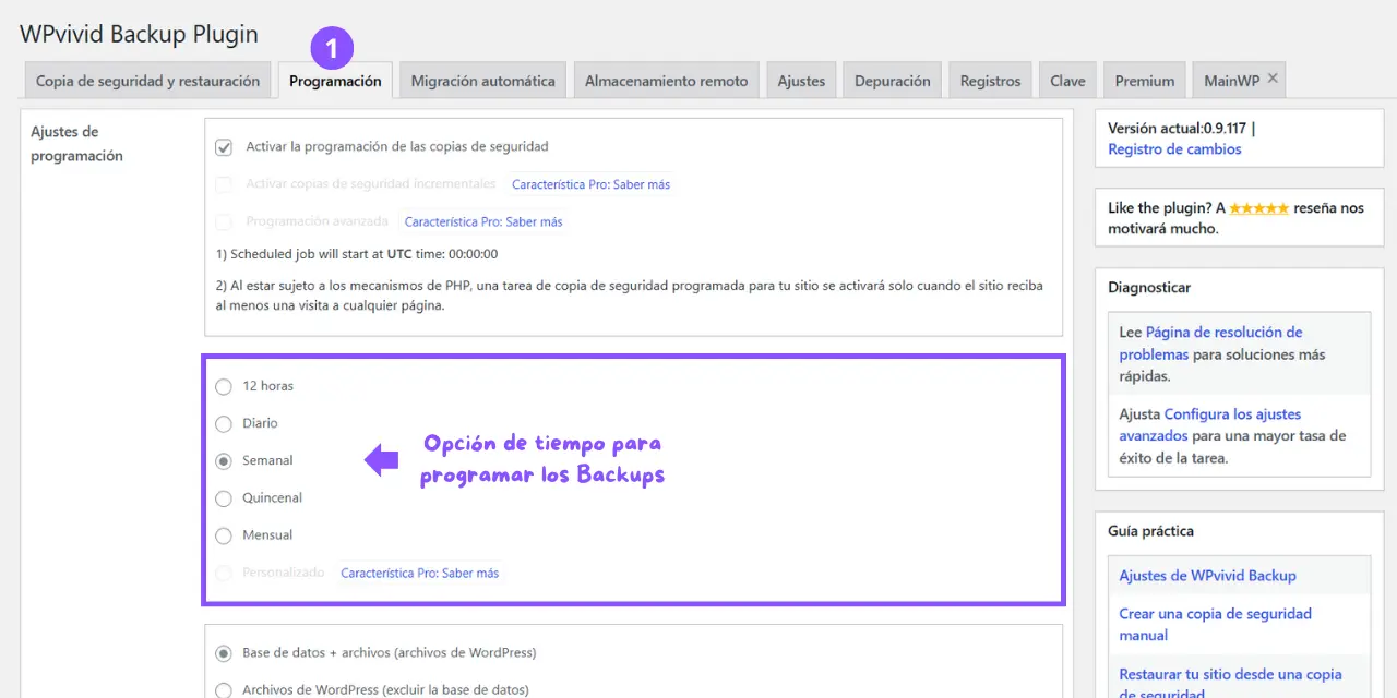 Cómo programar copias de seguridad automáticas en WordPress usando WPvivid